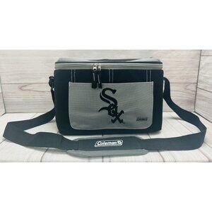 MLB CHICAGO WHITE SOX COLEMAN 12 Pack Logo Insulated Cooler Bag Tote EUC